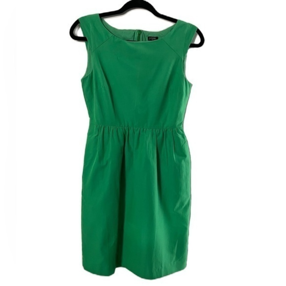 J. Crew Lime Green Sleeveless Shift Dress Size 0